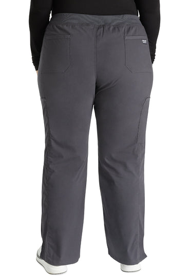 Women's Mid Rise Straight Leg Pull-on Cargo Pant - Pewter