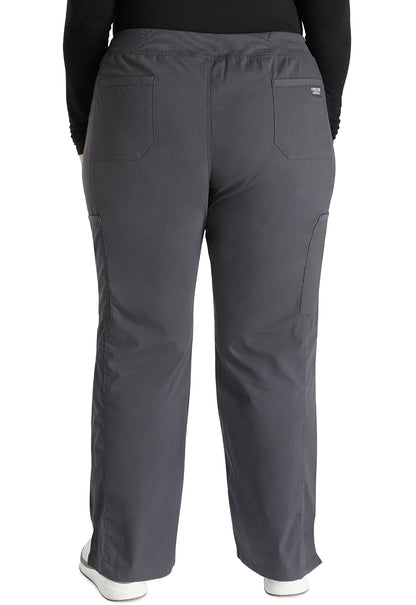 Women's Mid Rise Straight Leg Pull-on Cargo Pant - Pewter