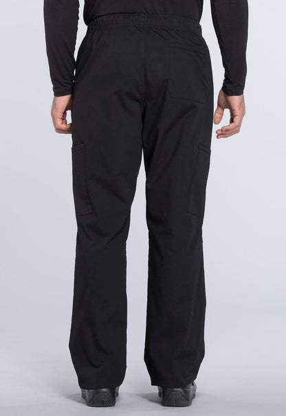Men's Men's Tapered Leg Fly Front Cargo Pant - Black