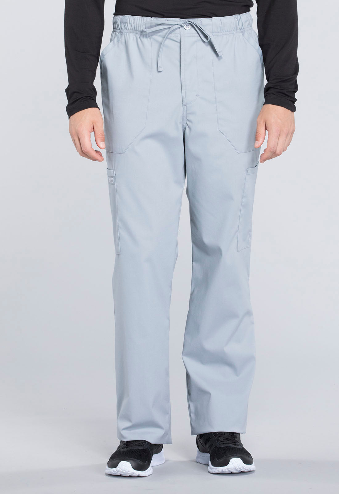 Men's Men's Tapered Leg Fly Front Cargo Pant - Grey
