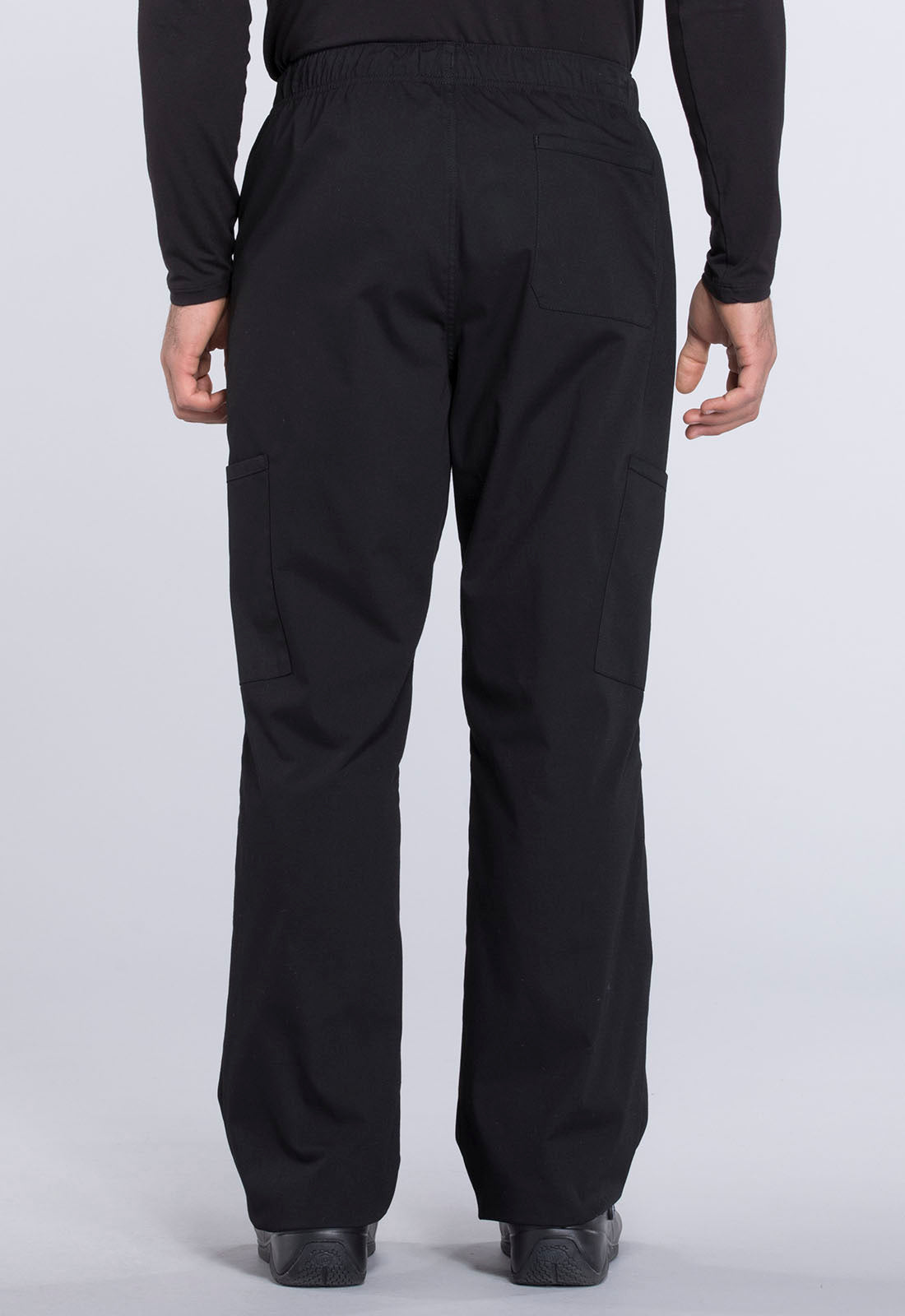 Men's Men's Tapered Leg Fly Front Cargo Pant - Black