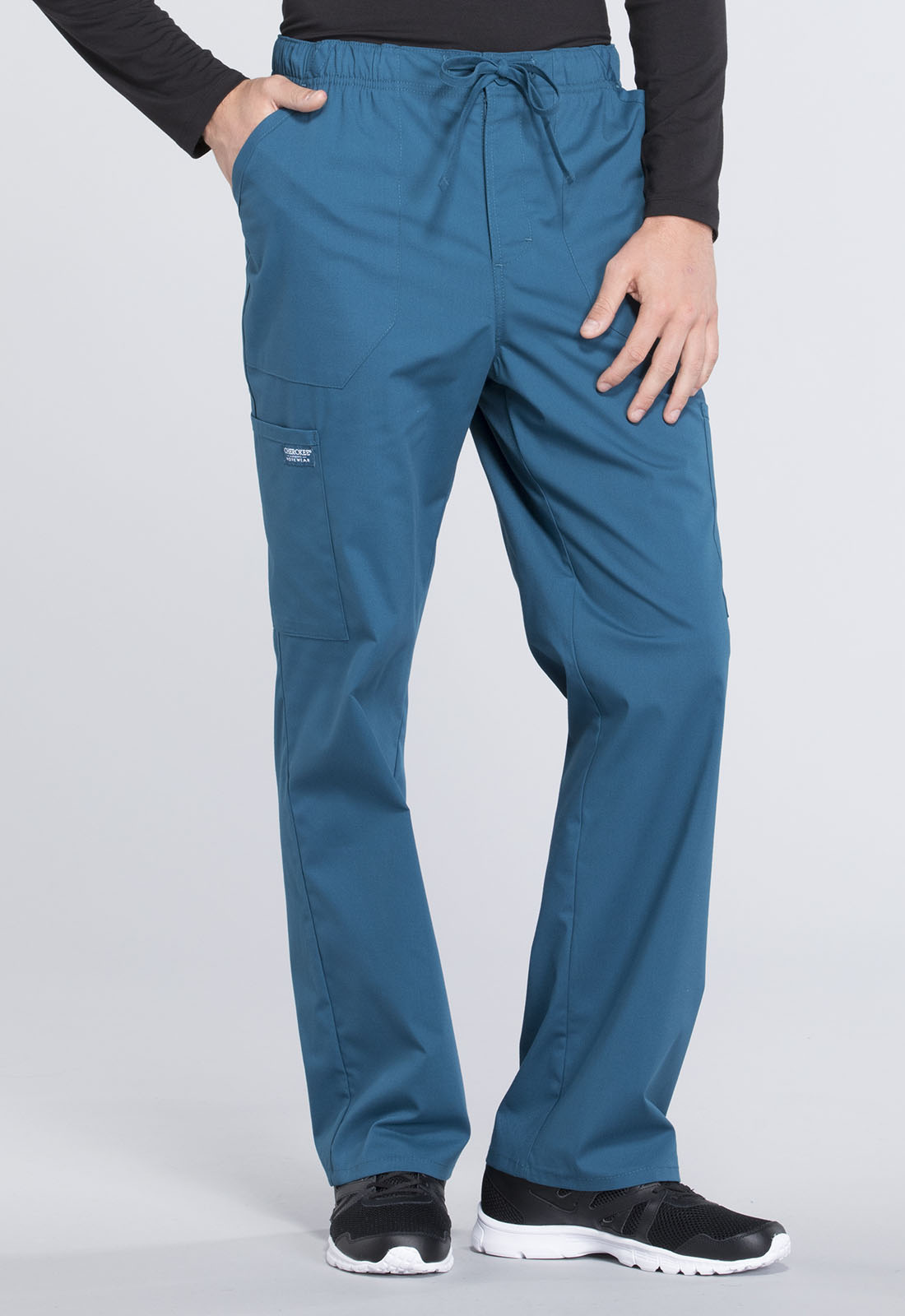 Men's Men's Tapered Leg Fly Front Cargo Pant - Caribbean Blue
