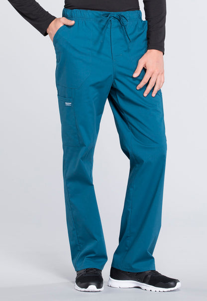 Men's Men's Tapered Leg Fly Front Cargo Pant - Caribbean Blue