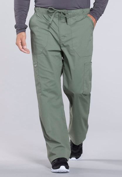 Men's Men's Tapered Leg Fly Front Cargo Pant - Olive