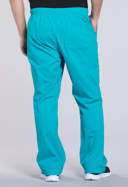 Men's Men's Tapered Leg Fly Front Cargo Pant - Teal Blue