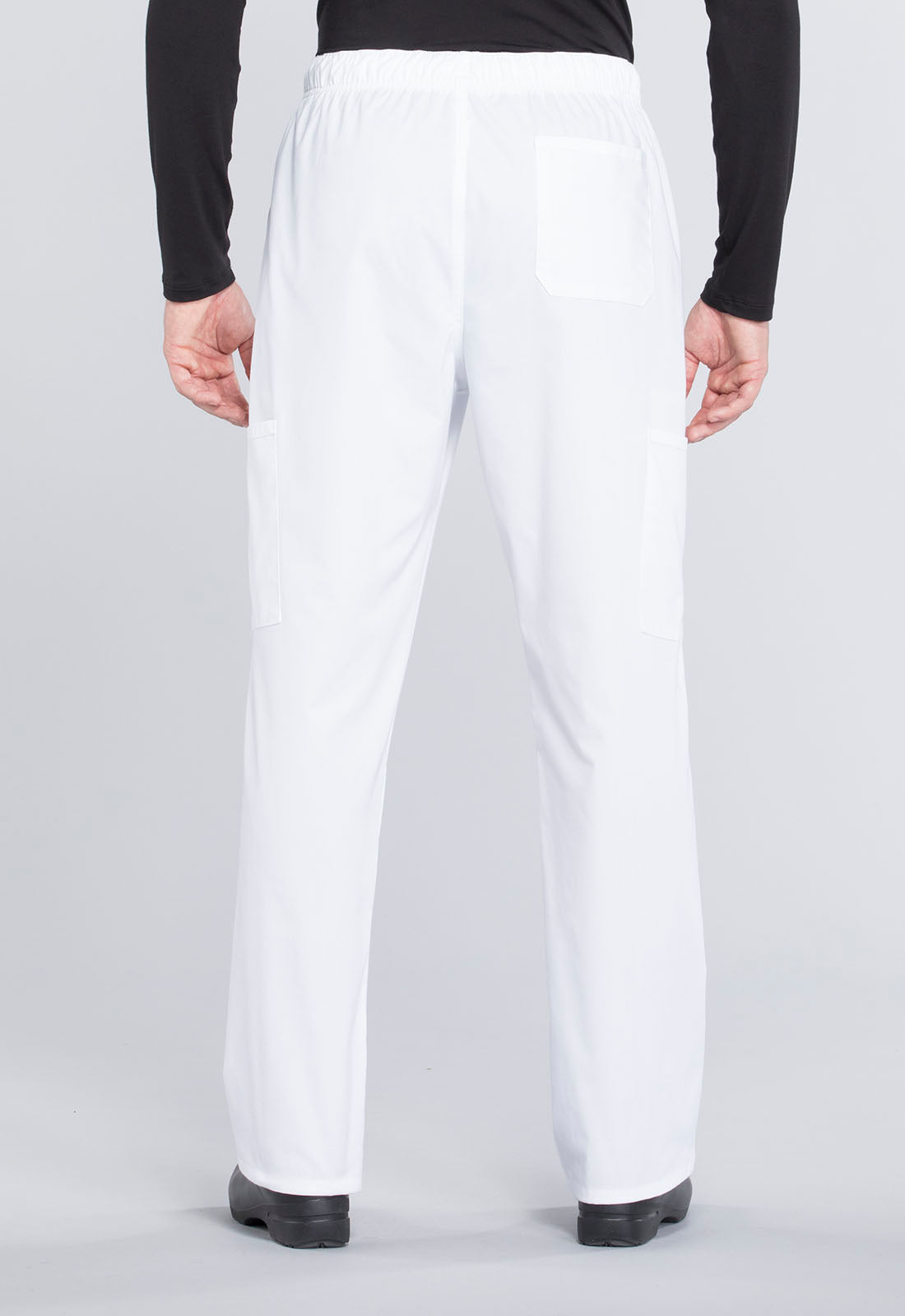 Men's Men's Tapered Leg Fly Front Cargo Pant - White
