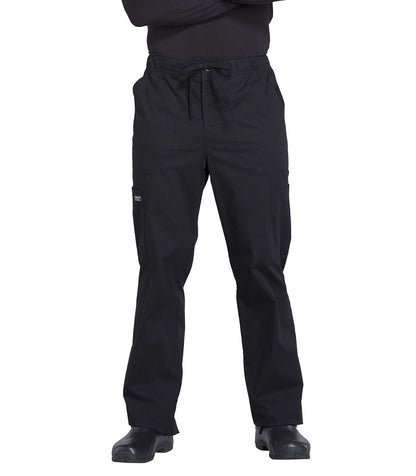 Men's Men's Tapered Leg Fly Front Cargo Pant - Black