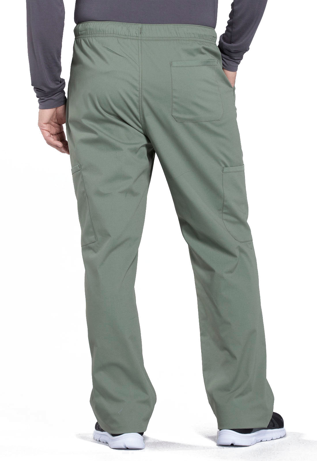 Men's Men's Tapered Leg Fly Front Cargo Pant - Olive