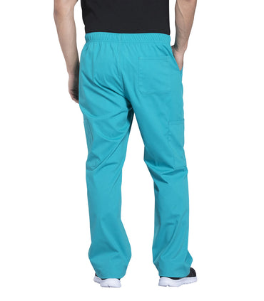 Men's Men's Tapered Leg Fly Front Cargo Pant - Teal Blue