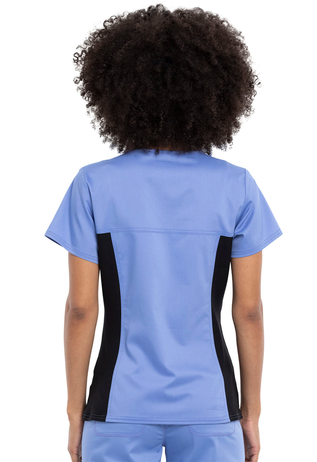 Women's V-Neck Knit Panel Top - Ciel