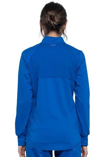 Women's Zip Front High-Low Jacket - Royal