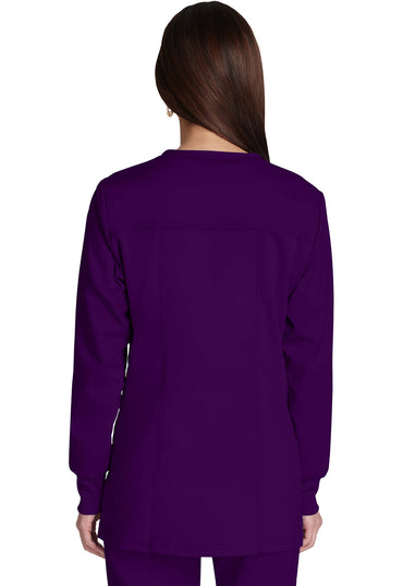 Women's Snap Front Jacket - Eggplant