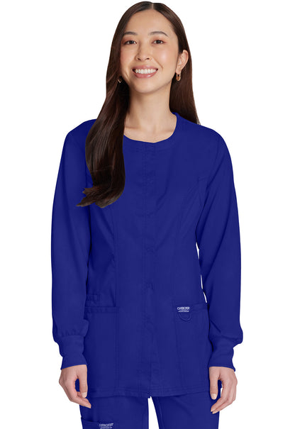 Women's Snap Front Jacket - Galaxy Blue