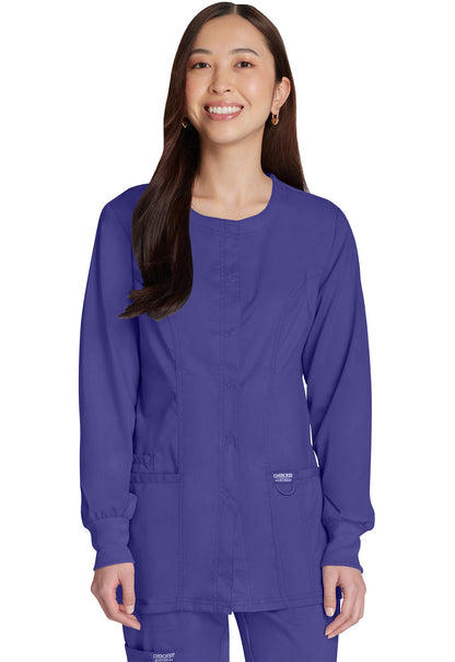 Women's Snap Front Jacket - Grape