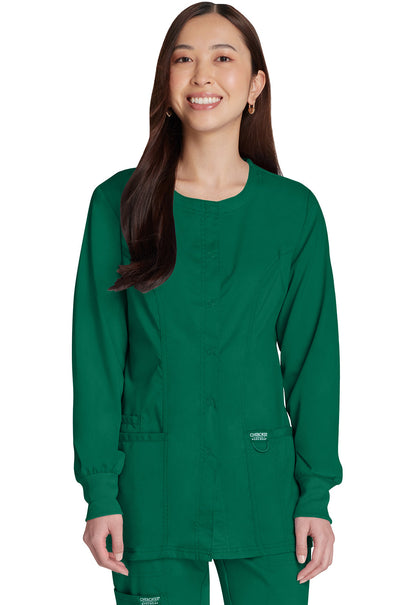 Women's Snap Front Jacket - Hunter Green