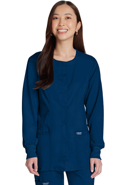 Women's Snap Front Jacket - Navy