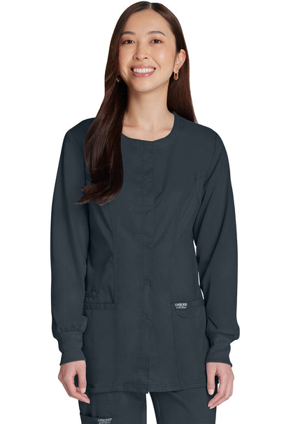 Women's Snap Front Jacket - Pewter