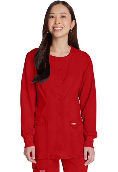 Women's Snap Front Jacket - Red