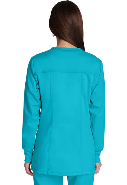 Women's Snap Front Jacket - Turquoise