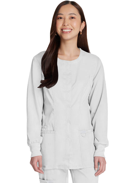 Women's Snap Front Jacket - White