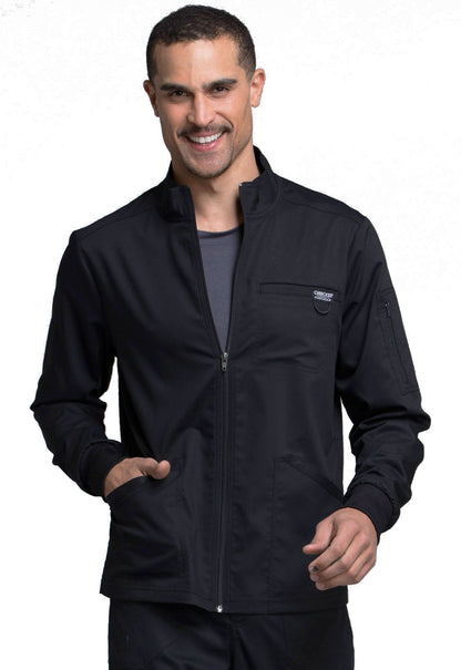 Men's Zip Front Jacket - Black