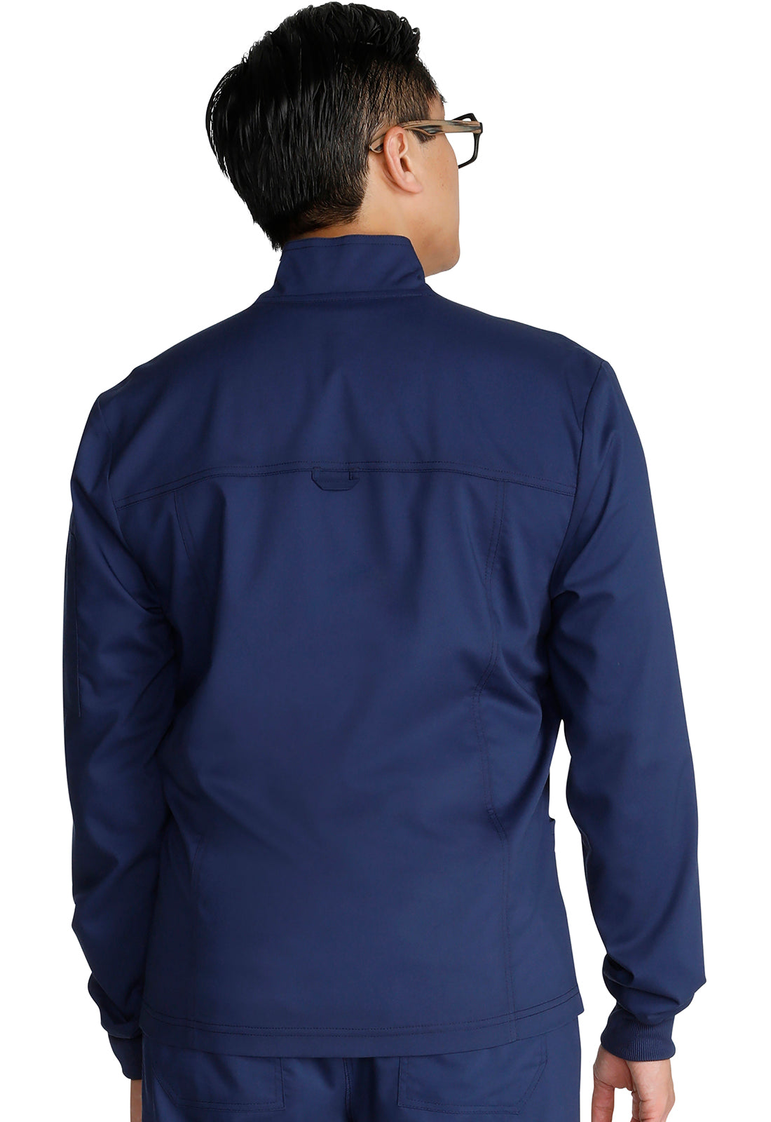Men's Zip Front Jacket - Navy