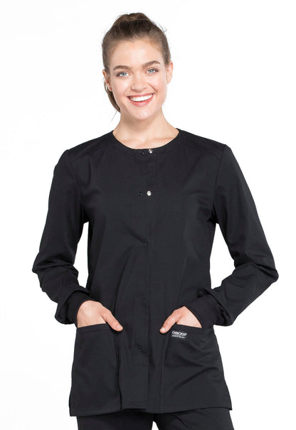 Women's Snap Front Jacket - Black