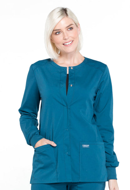Women's Snap Front Jacket - Caribbean Blue