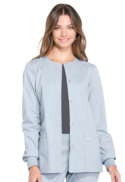 Women's Snap Front Jacket - Grey