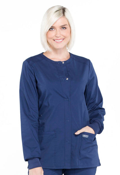 Women's Snap Front Jacket - Navy