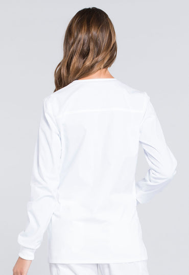 Women's Snap Front Jacket - White
