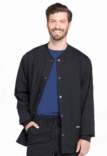 Men's Men's Snap Front Jacket - Black
