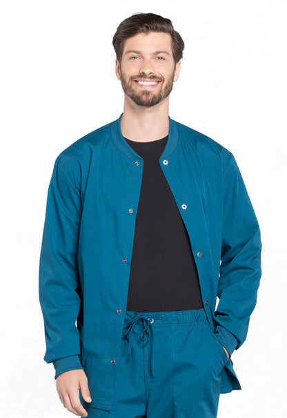 Men's Men's Snap Front Jacket - Caribbean Blue