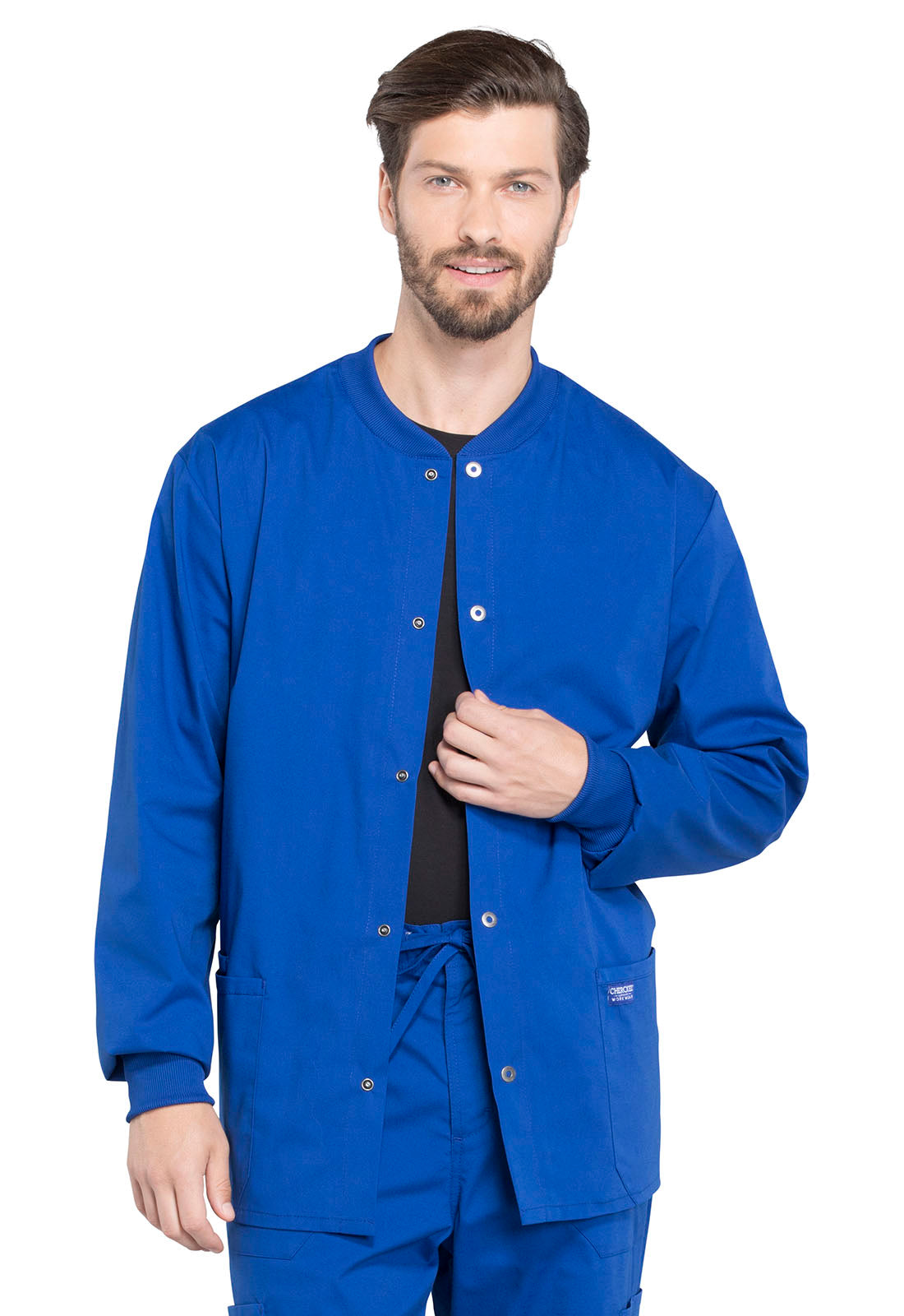 Men's Men's Snap Front Jacket - Galaxy Blue
