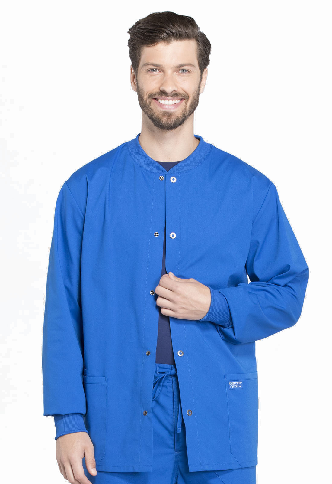 Men's Men's Snap Front Jacket - Royal