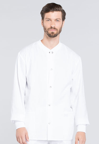 Men's Men's Snap Front Jacket - White