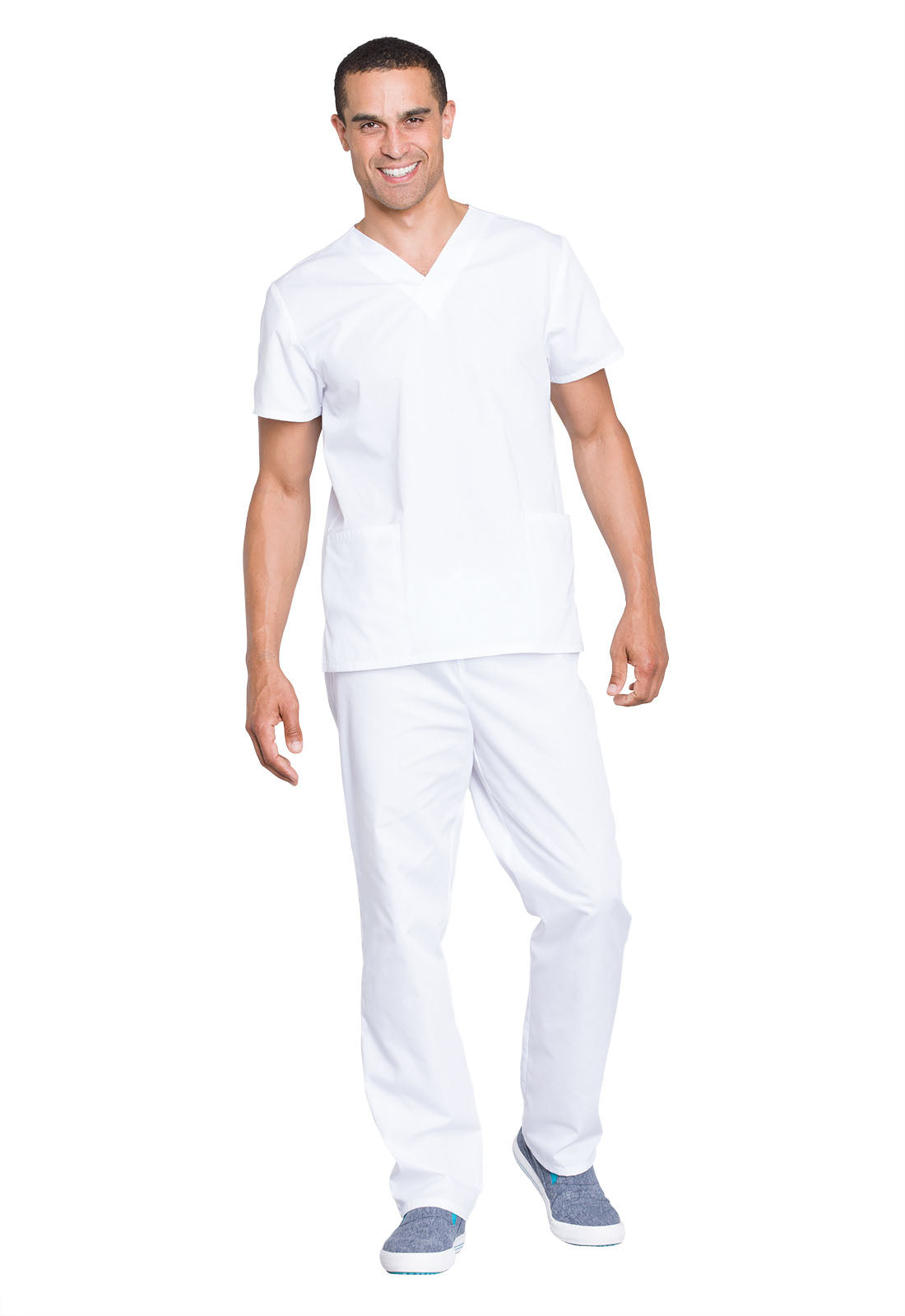 Unisex Unisex Top and Pant Set - White