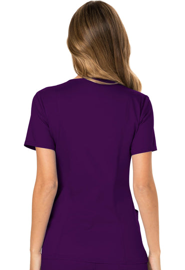 Women's Mock Wrap Top - Eggplant
