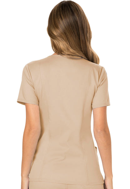 Women's Mock Wrap Top - Khaki
