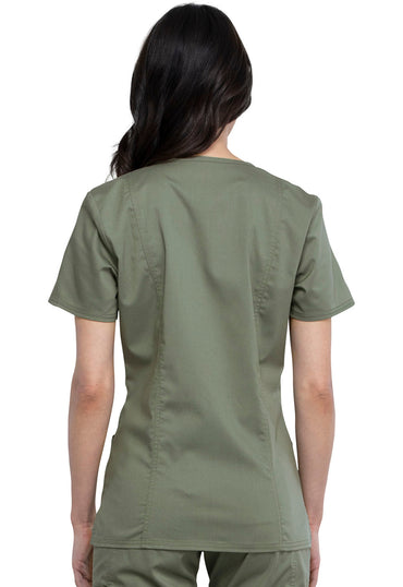 Women's Mock Wrap Top - Olive