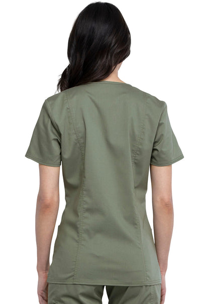 Women's Mock Wrap Top - Olive