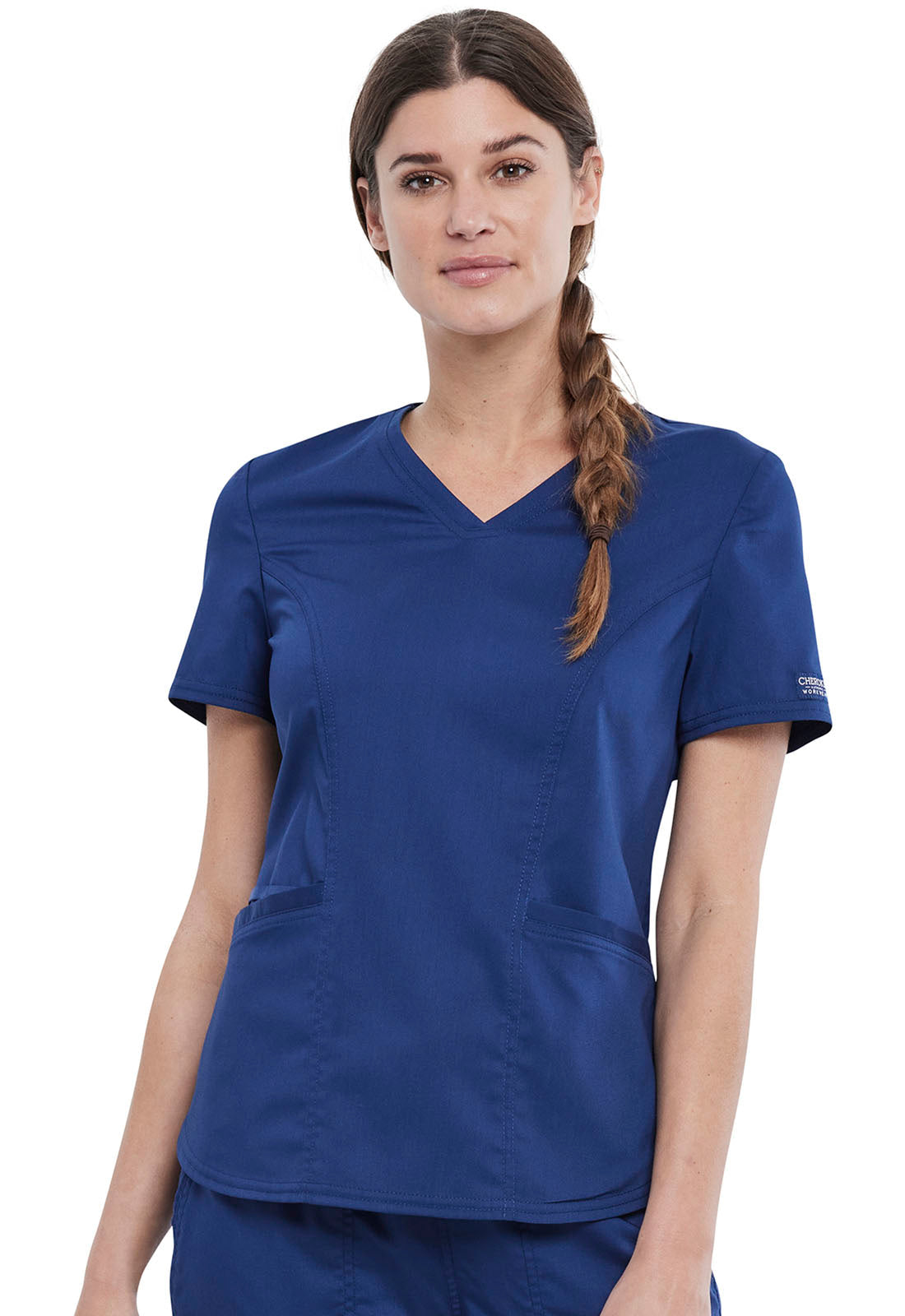 Women's V-Neck  Top - Navy