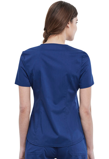 Women's V-Neck  Top - Navy