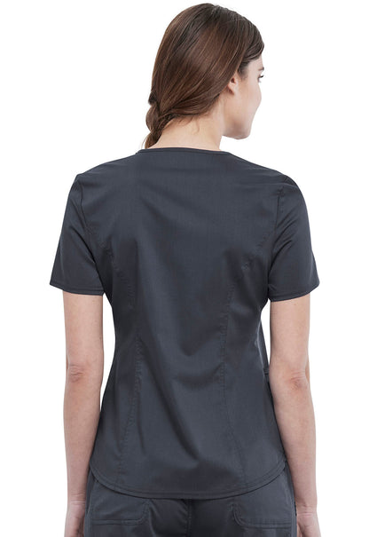 Women's V-Neck  Top - Pewter
