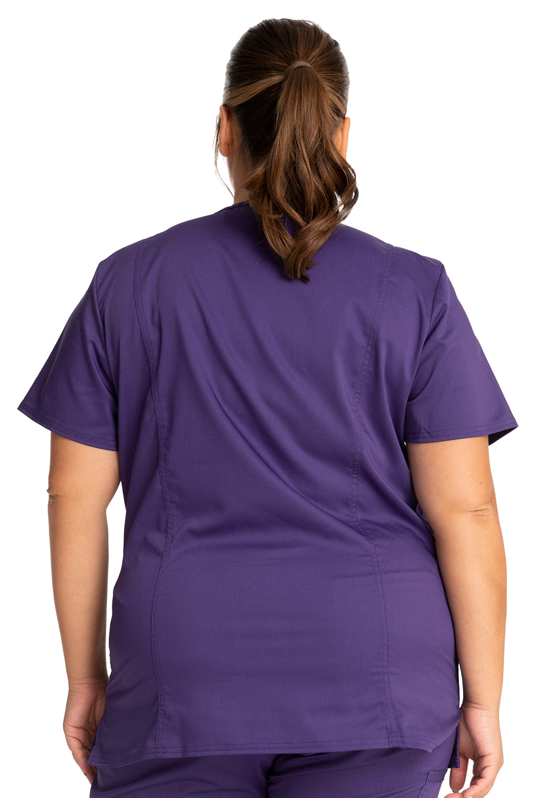 Women's V-Neck Top - Grape