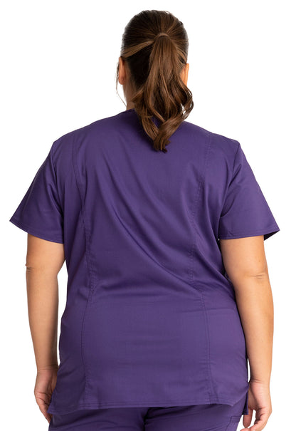 Women's V-Neck Top - Grape