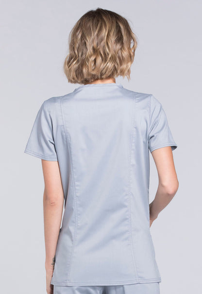 Women's V-Neck Top - Grey