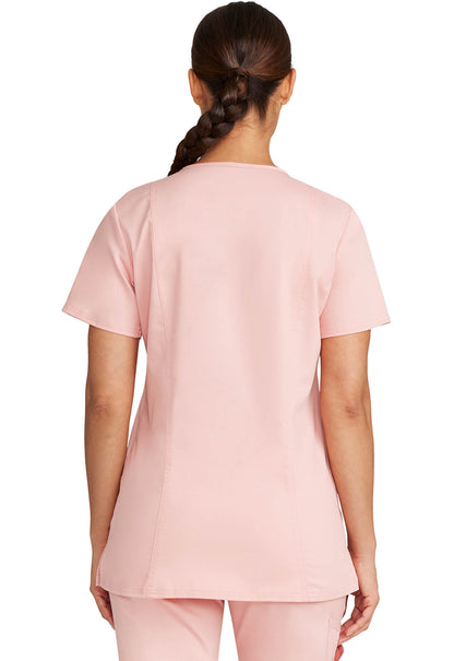 Women's V-Neck Top - Pink Essence