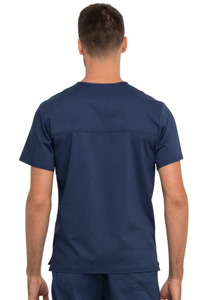 Unisex Unisex 1 Pocket Tuckable V-Neck Top - Navy