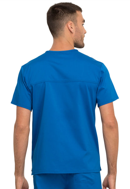 Unisex Unisex 1 Pocket Tuckable V-Neck Top - Royal
